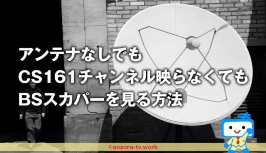 CS161chが映らない家でスカパーを見る方法！アンテナなくてもスマホ・タブレットのみで視聴できるよ