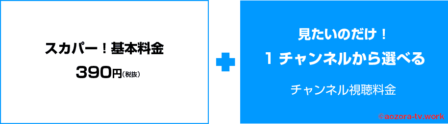 スカパー！基本料金と視聴料
