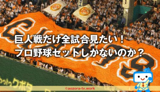 スカパー！巨人戦だけ唯一見る方法！最安値のチャンネル組み合わせを徹底調査