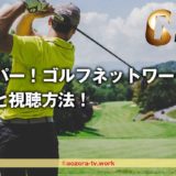 スカパー！ゴルフネットワークの料金と視聴方法！見れる大会と2023年の放送内容