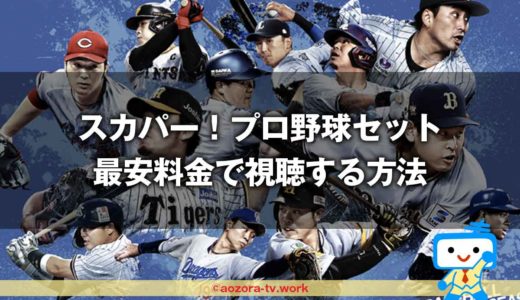 スカパー！プロ野球セット割引の詳細！最安料金で視聴する方法！加入のメリットと高いのかコスパを調査