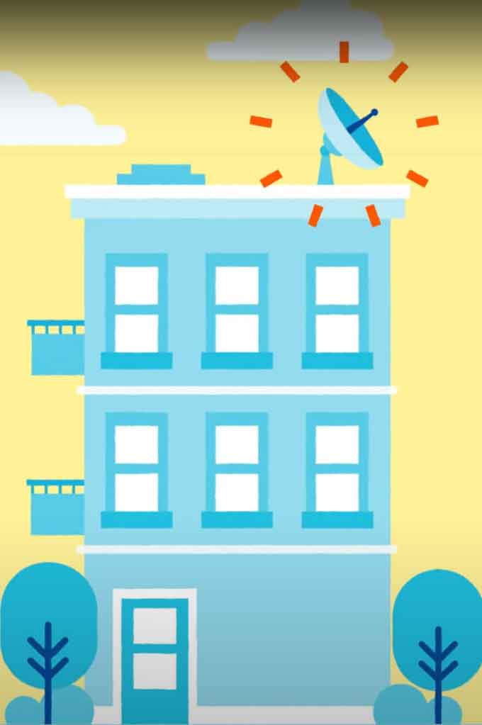 マンションにはアンテナがある場合が多い