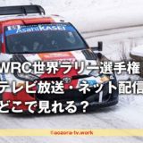 WRC世界ラリー選手権2023どこで見れる?料金は?再放送・録画できるか調査