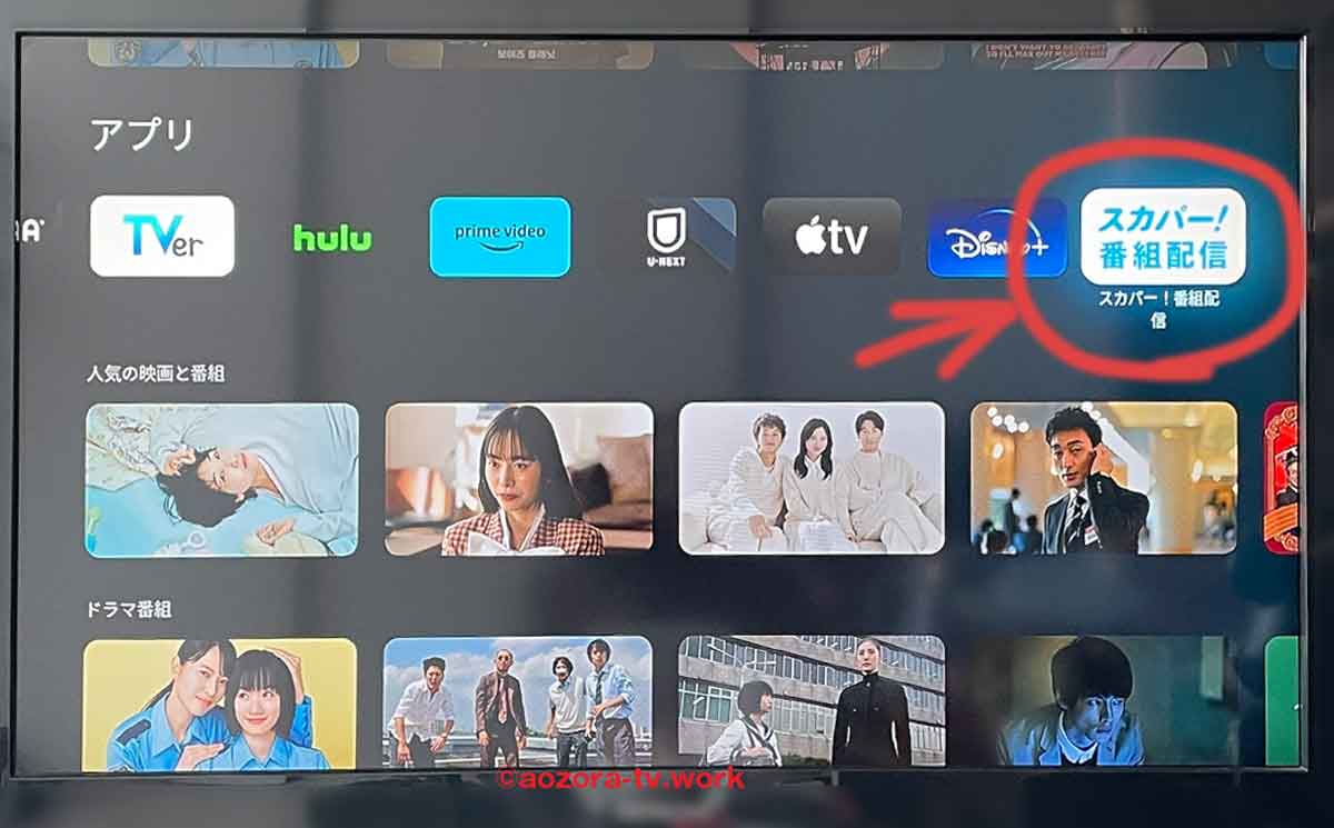 スカパー番組配信アプリ入ったよ