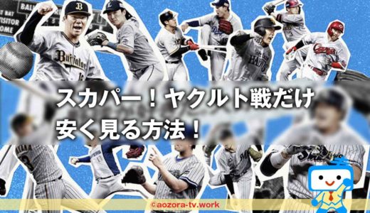 スカパー！ヤクルト戦だけ唯一見る方法！最安値のチャンネル組み合わせを徹底調査