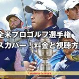 スカパー!2023全米プロゴルフ選手権の料金とテレビ放送!ゴルフネットワークはスカパー経由が安くて簡単!