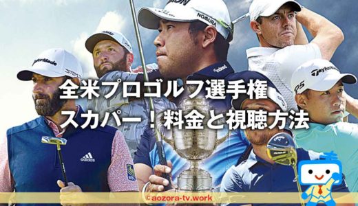 スカパー！2023全米プロゴルフ選手権の料金の詳細！ゴルフネットワークはテレビで全ラウンド見れる