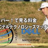 WGCデルテクノロジーズマッチプレーを見る料金とスカパー！ゴルフネットワークの放送予定！スカパー経由が安くて簡単！