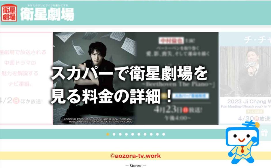 スカパーで衛星劇場を見る料金の詳細