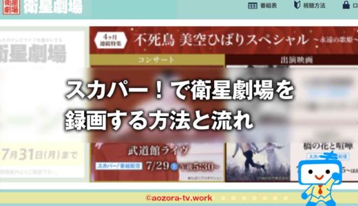 スカパー！衛星劇場は録画できる？録画の料金と注意点、解約後も録画は見れるのか調査！