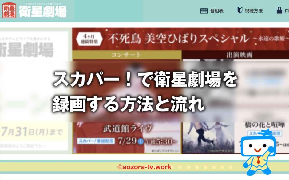 スカパー！衛星劇場は録画できる？録画の料金と注意点、解約後も録画は見れるのか調査！