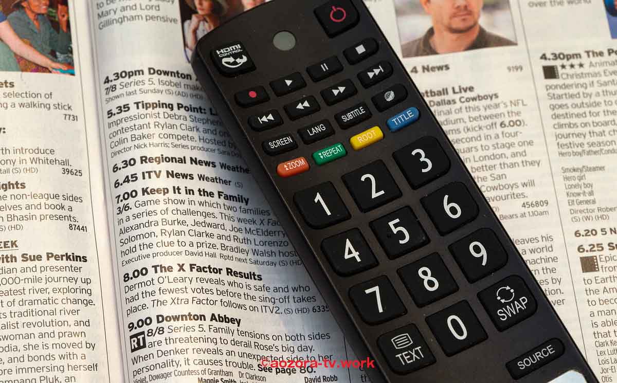 テレビのリモコン