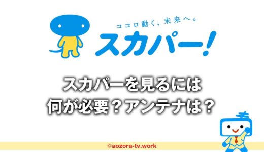 スカパーを見るには？視聴方法の詳細！アンテナなど何が必要か調査