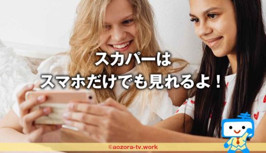 スカパー！スマホだけで見るには？契約方法と料金を確認