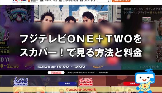 CSフジテレビＯＮＥ＋ＴＷＯ視聴方法と料金は？スカパー加入から見るまでの流れとテレビ・録画・スマホ視聴の値段も解説！