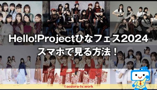 生配信！ひなフェス2024を見る方法！最安料金でハロプロライブ視聴はスカパーが良いスマホだけもOK