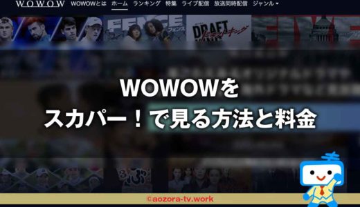 スカパーでWOWOWを見る料金は？スカパー経由でスマホ視聴無料！視聴方法と録画方法も解説