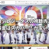 日テレジータスの料金と視聴方法は？スカパー加入の流れと録画の注意点！テレビ・スマホ視聴も解説