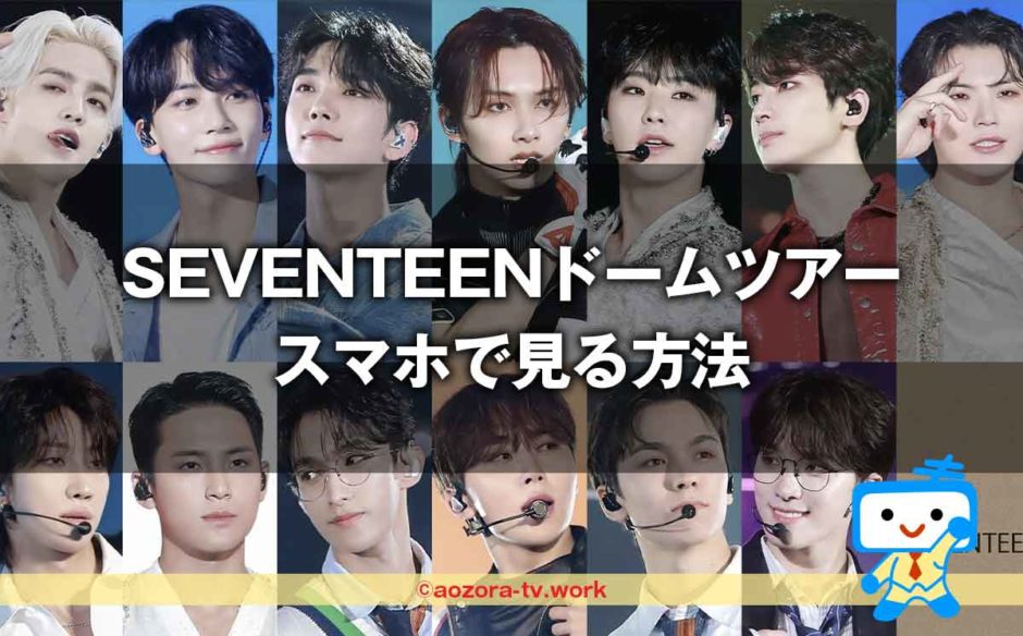 TBSチャンネル放送「SEVENTEENドームツアー」をスマホで見る方法！最安料金で見るならスカパーが良いよ！