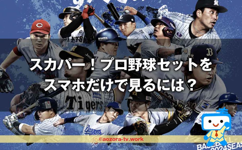 スカパー！プロ野球セットをスマホだけで見るには？携帯のみでの契約方法と料金を確認