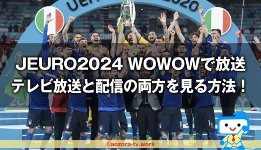 EURO2024の放映権WOWOWが獲得！テレビ放送と配信視聴の方法とUEFA EUROサッカー欧州選手権の放送日程
