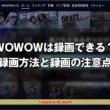 WOWOWは録画できる?録画の料金と注意点、解約後も録画は見れるのか調査!