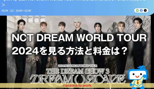 2024 NCT DREAM WORLD TOUR日本語字幕版はKNTVで見れる！料金と視聴方法を解説