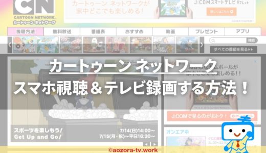 カートゥーン ネットワーク視聴方法と料金は？スカパー加入からテレビで見る流れと値段！スマホで見れるかも解説