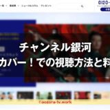 チャンネル銀河の視聴方法