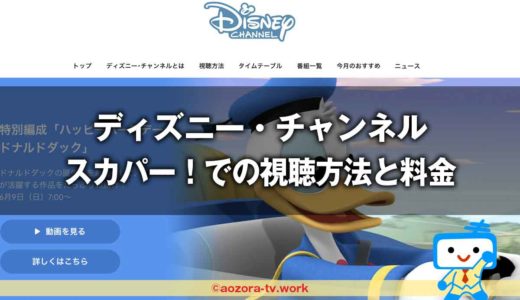 ディズニーチャンネルの料金は？テレビの値段と視聴方法！スカパー加入から見るまでの流れとテレビ・録画・スマホ視聴の値段も解説！